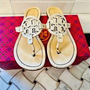 Tory Burch Miller Sandals White